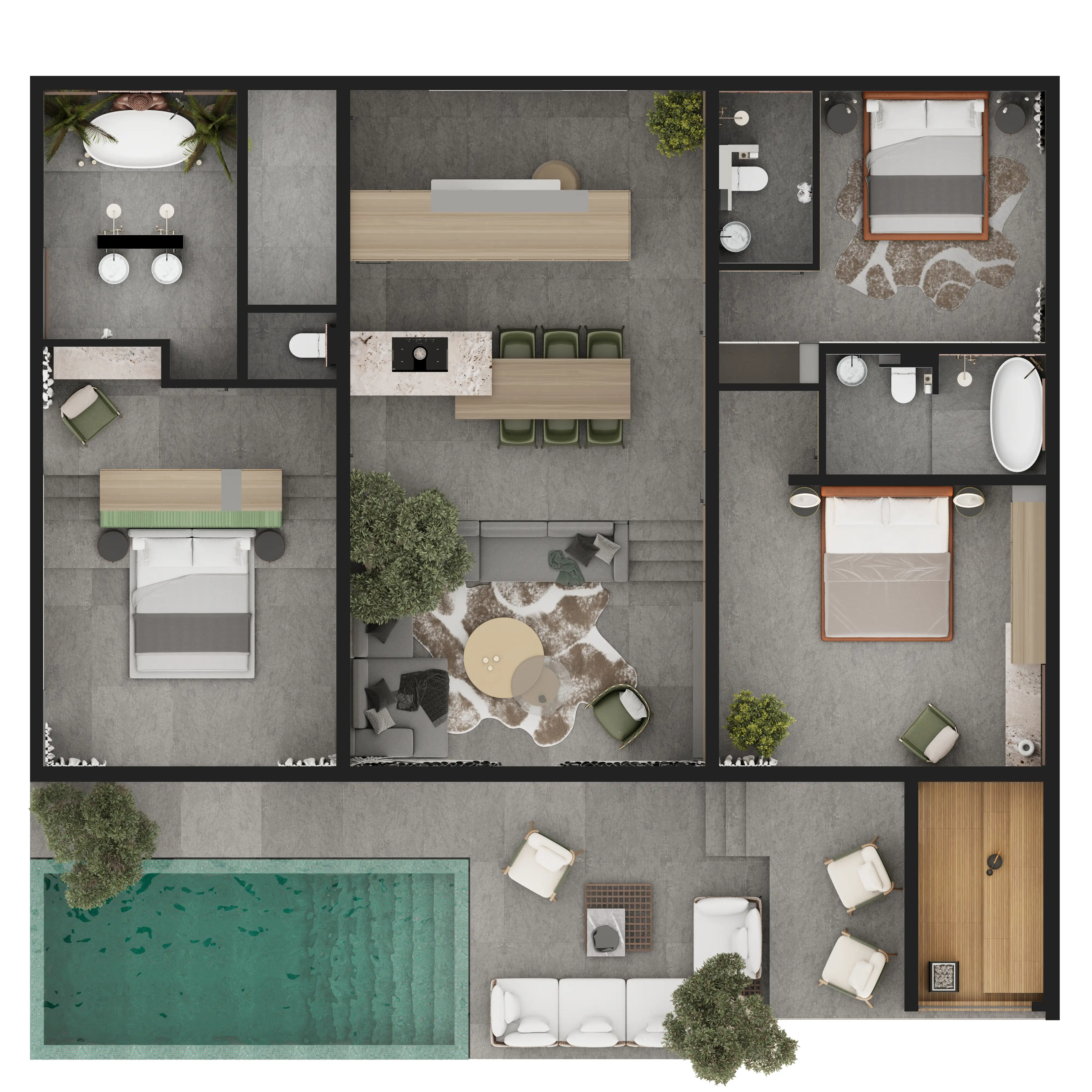 Villa 210m² in Indonesia, Ubud. Priced at 360000$ rent photo-1