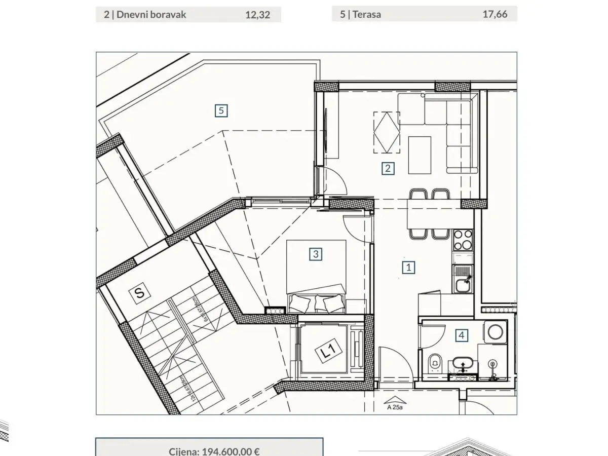 Flat 35m² in Montenegro, Budva. Priced at 123900€ rent photo-15