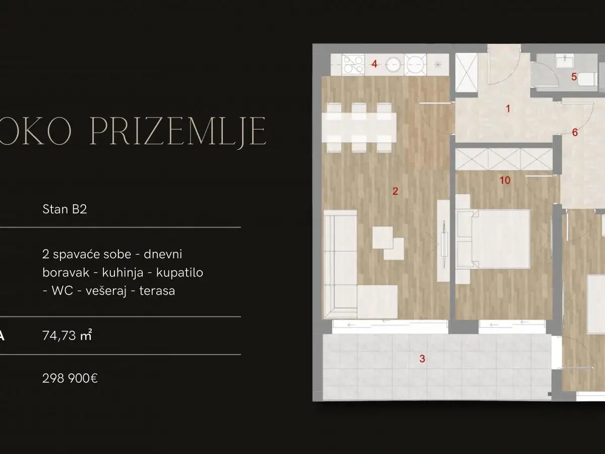 Flat 46m² in Montenegro, Kotor. Priced at 184900€ rent photo-5