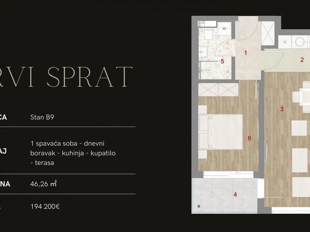 Flat 46m² in Montenegro, Kotor. Priced at 184900€ rent photo-12