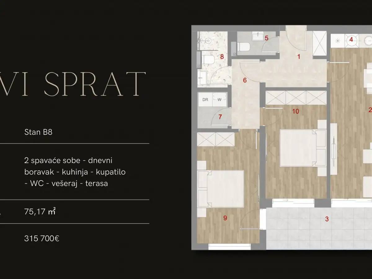 Flat 46m² in Montenegro, Kotor. Priced at 184900€ rent photo-13