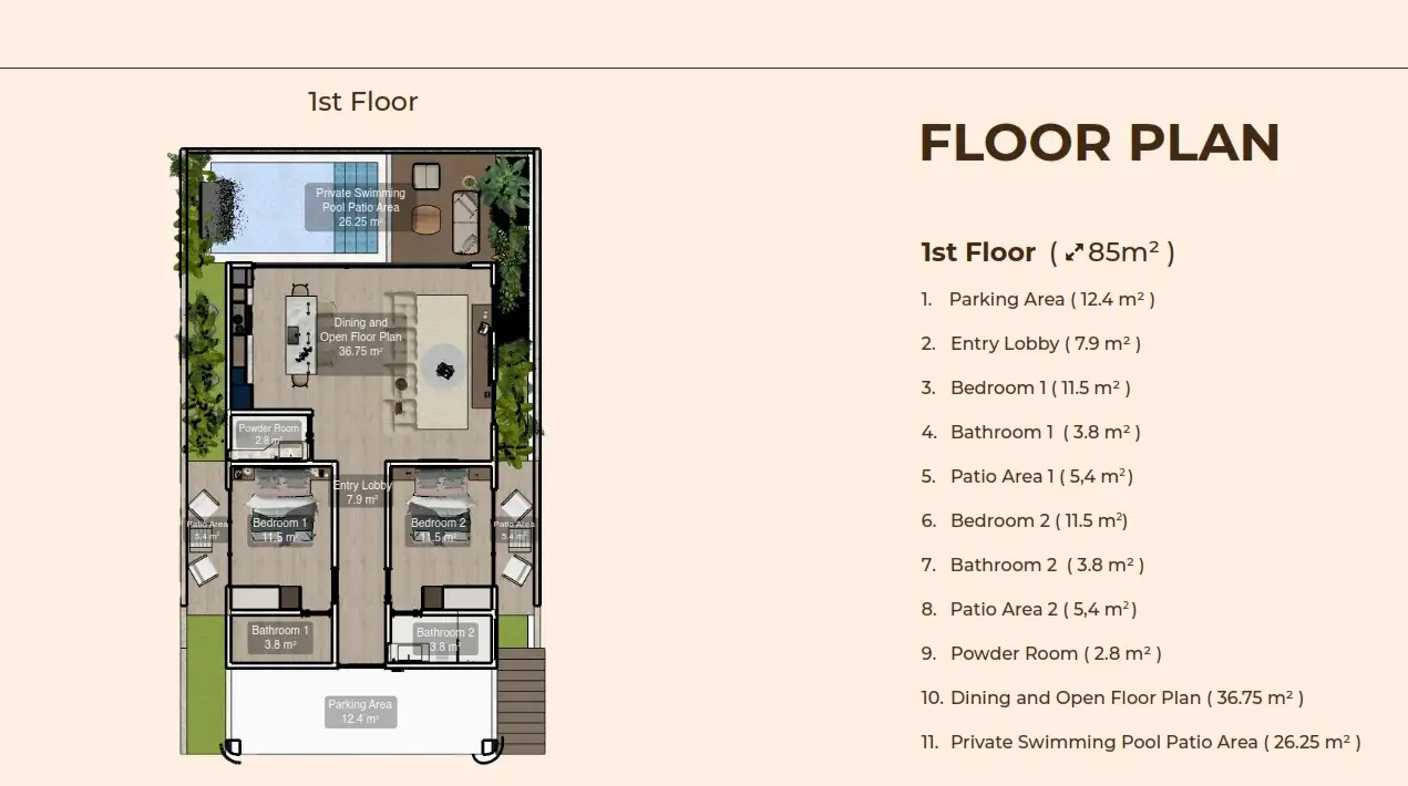 Villa 85m² in Indonesia, Bukit. Priced at 270513$ rent photo-1