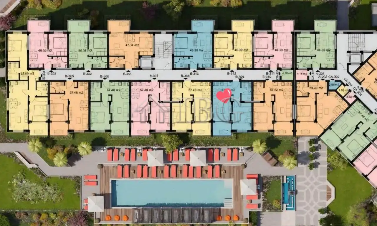 Flat 57m² in Bulgaria, Sunny Beach. Priced at 122900€ rent photo-2