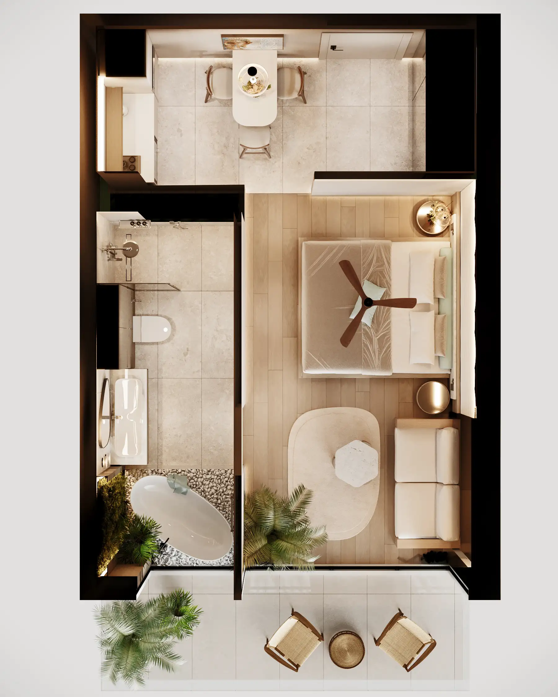 Flat 41m² in Indonesia, Bukit. Priced at 152000$ rent photo-1