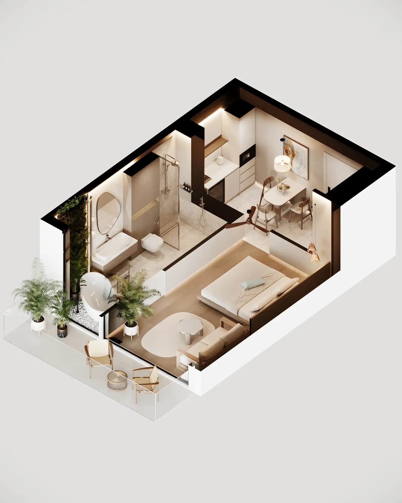 Flat 41m² in Indonesia, Bukit. Priced at 152000$ rent photo-2