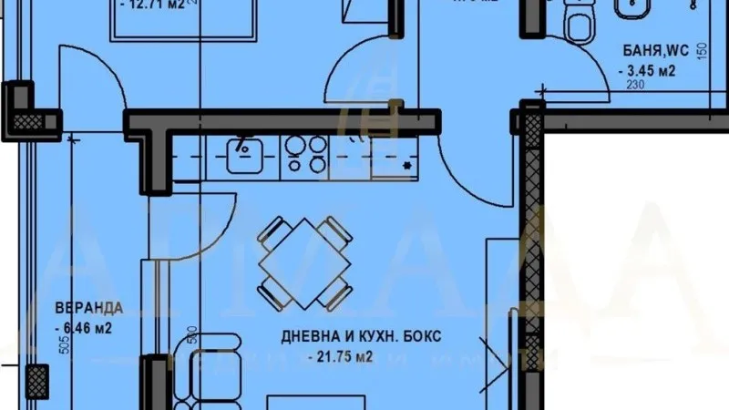 Квартира 69м² в Болгарии, Пловдив. Стоимостью 57466£ аренда фото-2