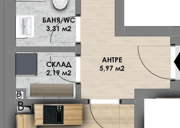 Квартира 78м² в Болгарии, Пловдив. Стоимостью 57807£ аренда фото-2