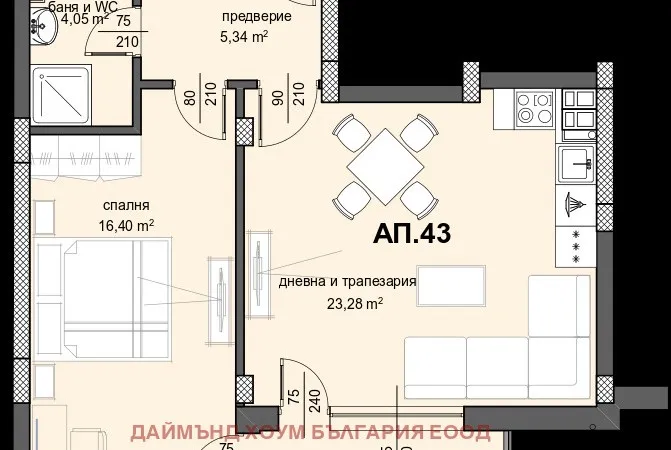 Квартира 75м² в Болгарии, Пловдив. Стоимостью 71952£ аренда фото-2